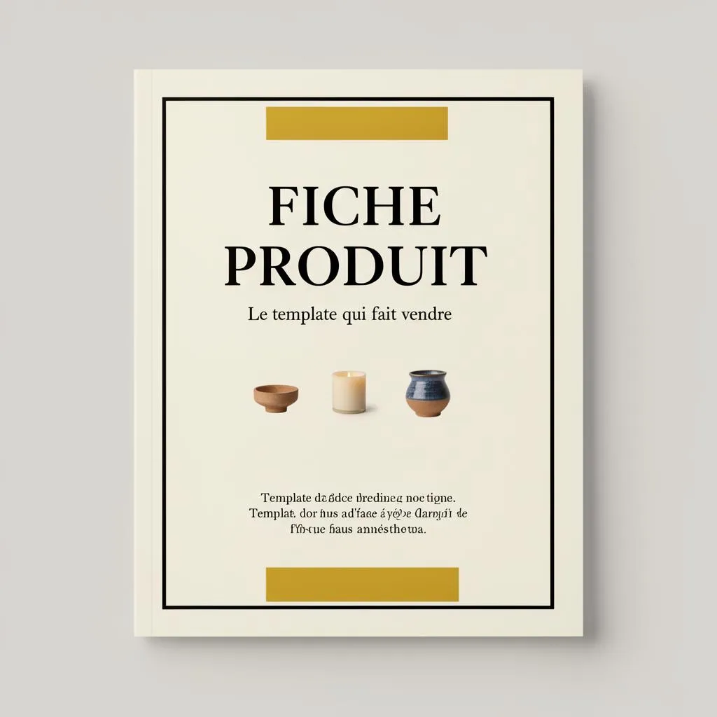 Aperçu de la couverture du template de fiche produit Artisans 2.0