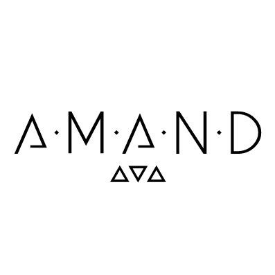Logo fond bland atelier Amand